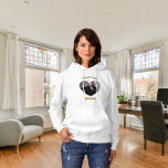 Moletom Eu adoro o meu nome de foto de namorado<br><div class="desc">Adicione um nome e uma dentro de foto no quadro em forma de coração.</div>
