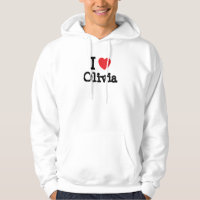 Eu adoro Olivia coração T-Shirt