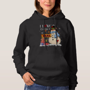 Moletom Eu Adoro Ser Uma Nana Snowman Papai noel Família C