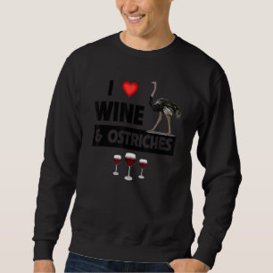 Moletom Eu Adoro Vinho E Ostras Bebendo Zoo Selvagem