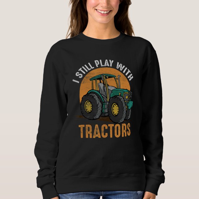 Moletom Eu Ainda Brinco Com Tratores Fazenda Fazenda Anima (Frente)