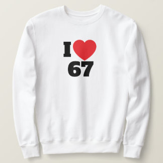 Moletom Eu amo 67