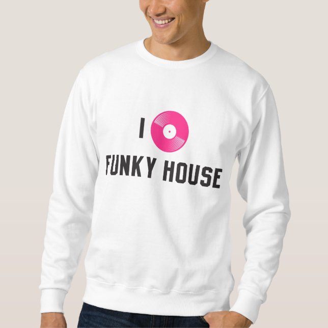 Moletom Eu amo a casa funky (Frente)