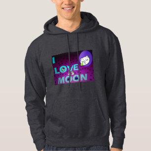 Moletom "Eu Amo a Lua" – Um Design de Arte Celestial Capri