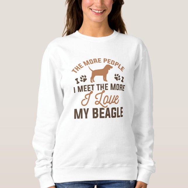 Moletom Eu Amo A Minha Beagle (Frente)