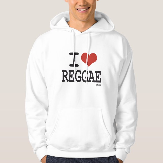 Moletom Eu amo a reggae (Frente)