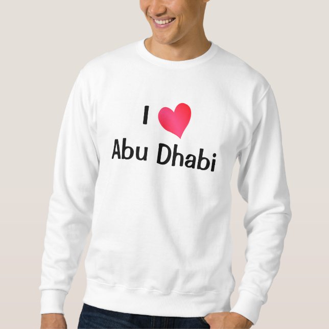 Moletom Eu amo Abu Dhabi (Frente)