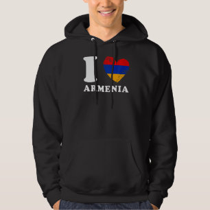 Moletom Eu Amo Armênia Heart Flag Armênia