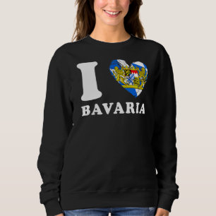 Moletom Eu Amo Bavaria Heart Flag Bavaria