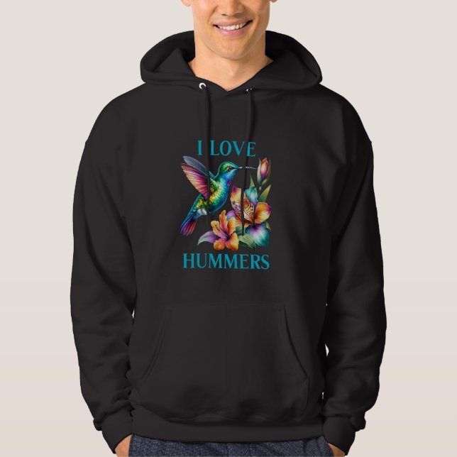 Moletom Eu Amo Beija-flor Hummers (Frente)