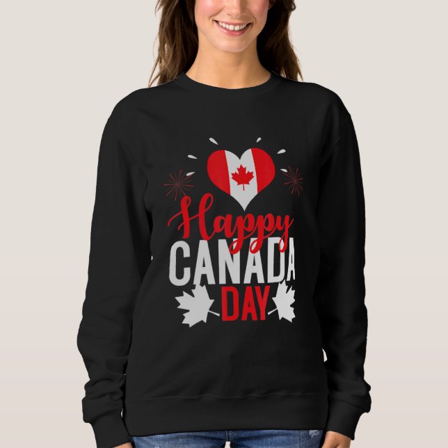 Moletom Eu amo Canadá feliz dia 5 do Canadá (Frente)