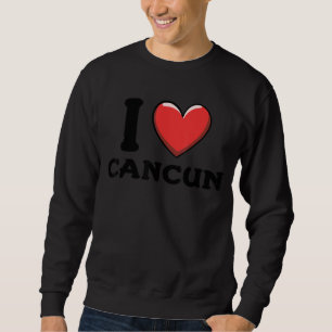 Moletom Eu Amo Cancun México