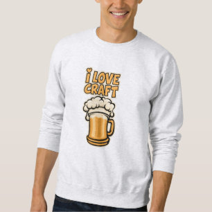 Moletom Eu Amo Cerveja Artesanato
