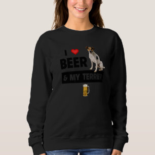 Moletom Eu Amo Cerveja E Meu Jack Russell Terrier Mãe Pai