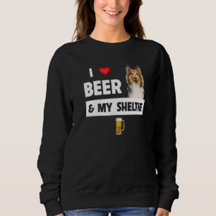 Moletom Eu Amo Cerveja E Meu Pai Da Sheltie Shetland Sheep