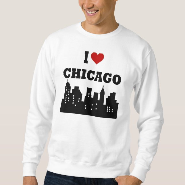 Moletom Eu amo Chicago (Frente)