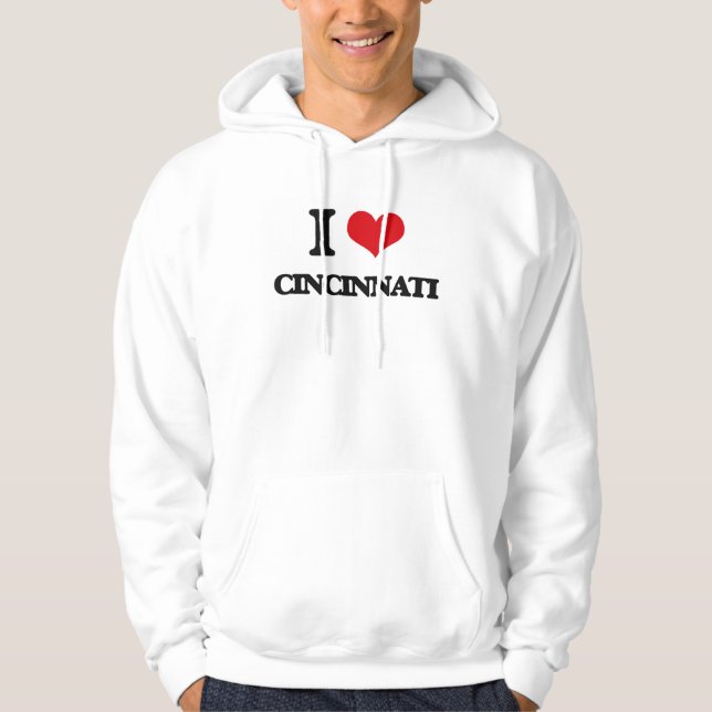 Moletom Eu amo Cincinnati (Frente)