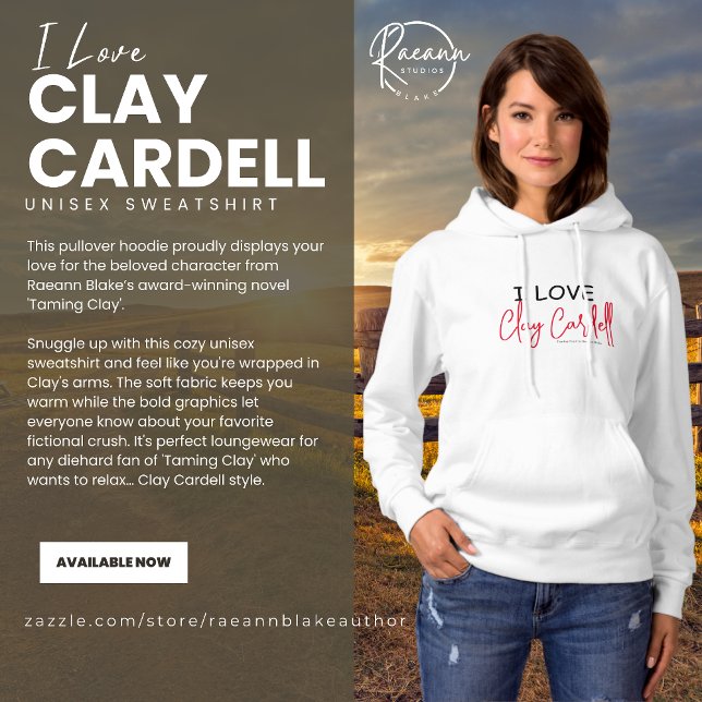 Moletom Eu Amo Clay Cardell Sweatshirt Básico Unisex (Criador carregado)