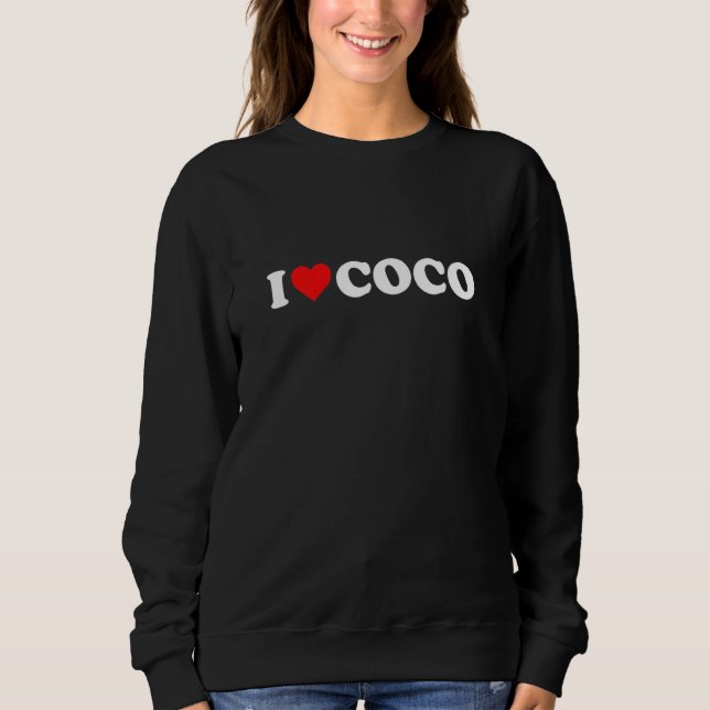 Moletom Eu Amo Coco (Frente)