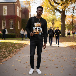 MOLETOM EU AMO COM GELO 3D