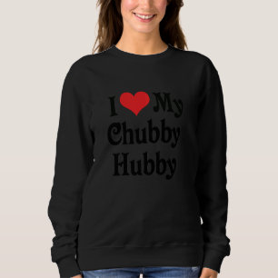 Moletom Eu Amo Coração Meu Chubby Hubby Namorado Namorada