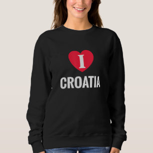 Moletom Eu Amo Croácia Pátria País Natal Viagem