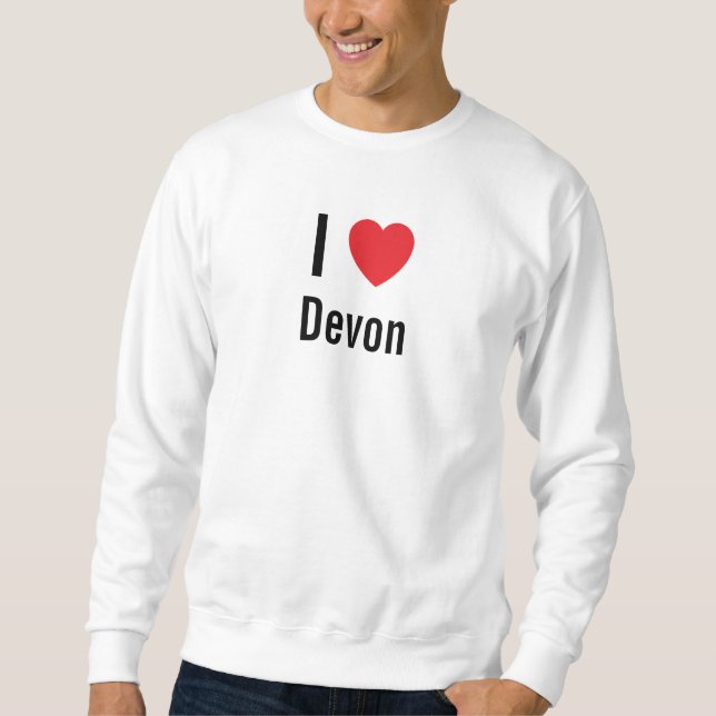 Moletom Eu amo Devon (Frente)