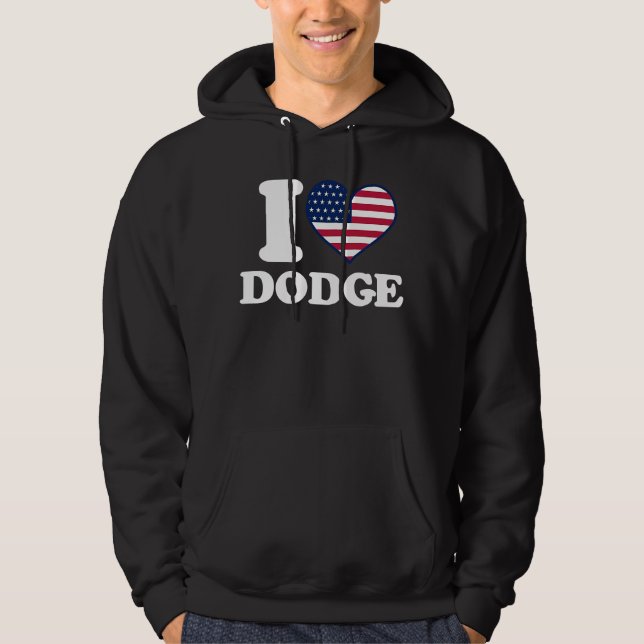 Moletom Eu amo Dodge I Heart Dodge (Frente)