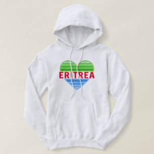 Moletom Eu Amo Eritreia, Coração Eritreia