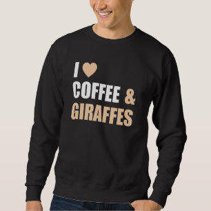 Moletom Eu Amo Girafas E Café Tee Funny Hearbol