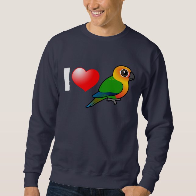 Moletom Eu amo Jenday Conures (Frente)