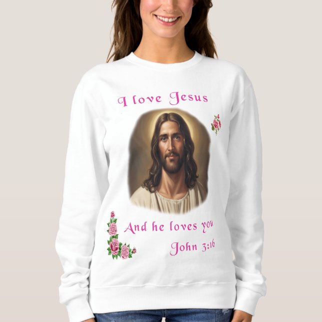 Moletom Eu amo Jesus (Frente)