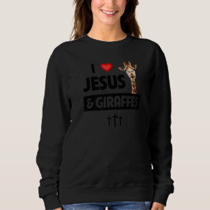 Moletom Eu Amo Jesus e Girafas Cruz Cristã Safari A
