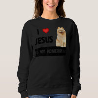 Eu Amo Jesus E Meu Cachorro Pomerano Mãe E Pai Chr