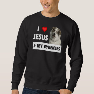 Moletom Eu Amo Jesus E Meus Pirinéus Excelentes Cachorros