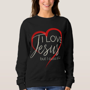 Moletom Eu Amo Jesus Mas Eu Cuido Um Cristão Engraçado