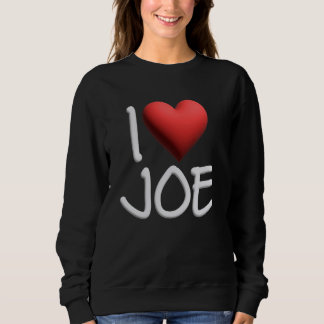 Moletom Eu Amo Joe Name Personalizado Men Cara BFF Joseph