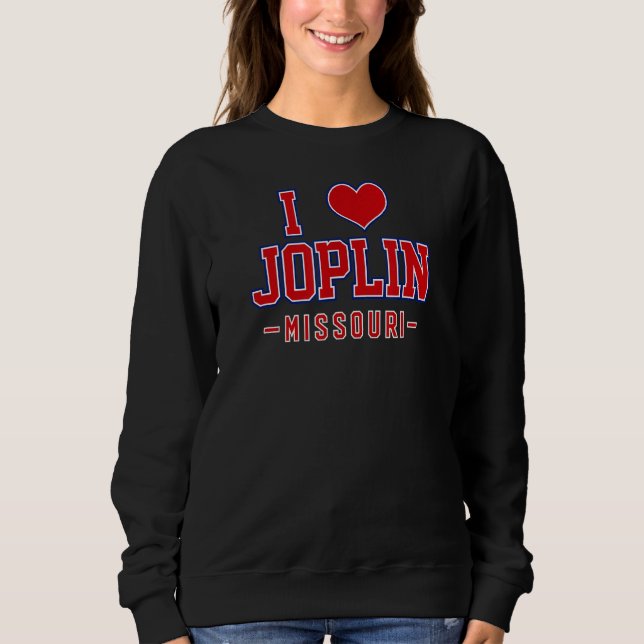 Moletom Eu Amo Joplin Missouri (Frente)
