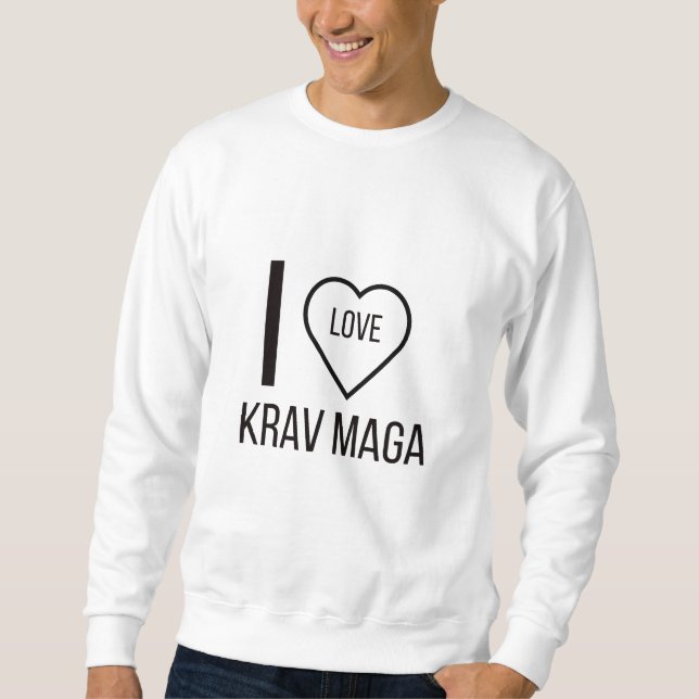 MOLETOM EU AMO KRAV MAGA (Frente)