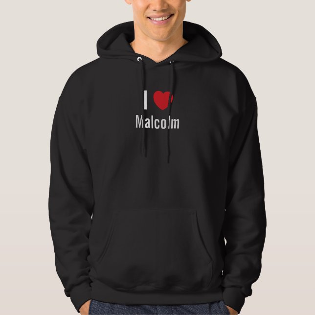Moletom Eu amo Malcolm (Frente)