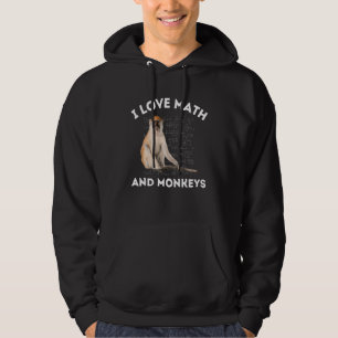 Moletom Eu Amo Matemática e Macacos Amante de Macaco Álgeb