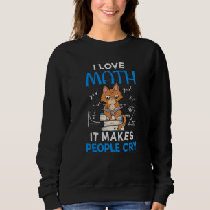 Moletom Eu Amo Matemática Faz as Pessoas Chorarem