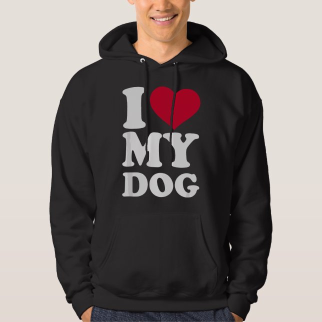 Moletom Eu amo meu cachorro  (Frente)