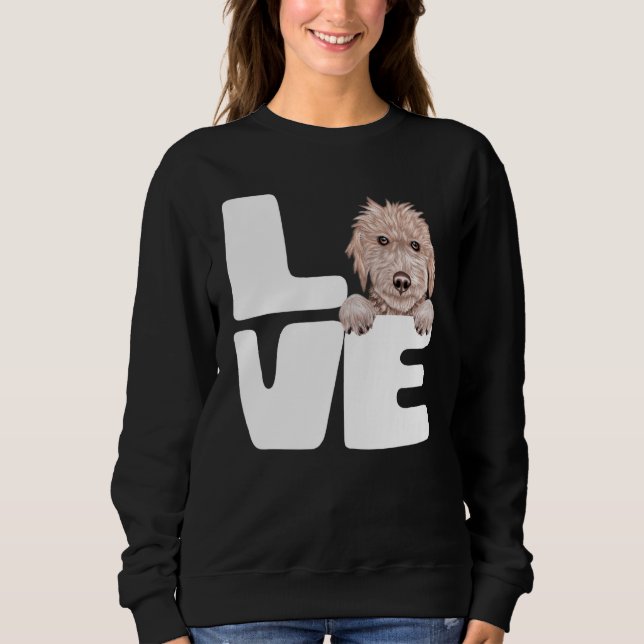 Moletom Eu Amo Meu Cachorro Bedlington Terrier (Frente)