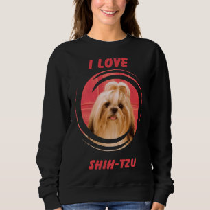 Moletom Eu Amo Meu Cachorro De Pet Shih Tzu House Child