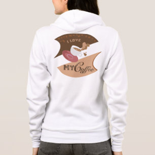 Moletom Eu Amo Meu Café Retro Java