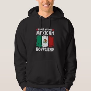Moletom Eu Amo Meu Casal Quente Mexicano Namorado Bandeira