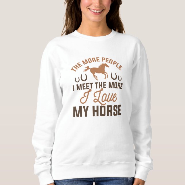 Moletom Eu Amo Meu Cavalo (Frente)