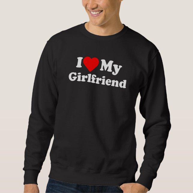 Moletom Eu Amo Meu Coração De Girlfiend (Frente)