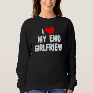 Moletom Eu Amo Meu Coração Vermelho Namorada Emo Eu Amo Me